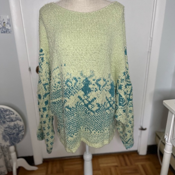 NWOT FREE PEOPLE Sugar Mountain Long Sleeve Pullover Sweater Size Large - Picture 4 of 9